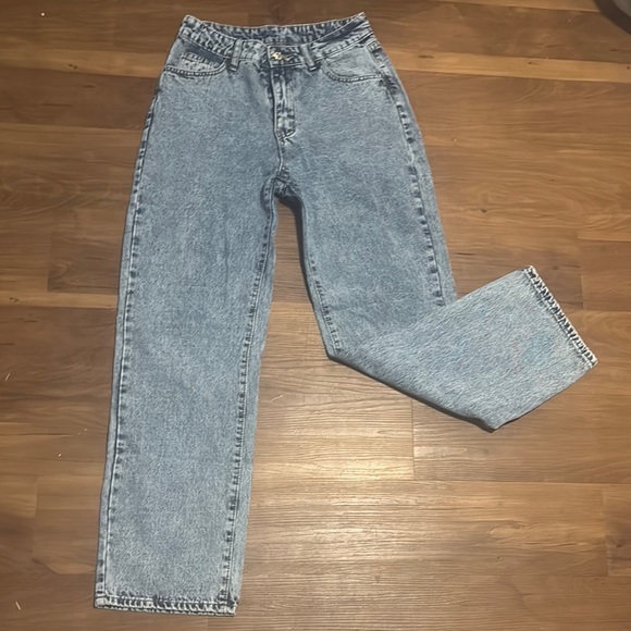 SHEIN Denim - SHEIN Blue Straight Leg Jeans with Timeless Appeal